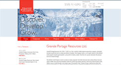 Desktop Screenshot of grandeportage.com